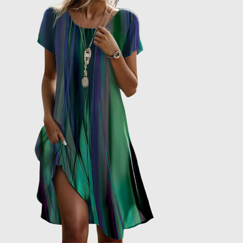 Luviaren™ | Boho Midi Kleid mit Farbverlauf