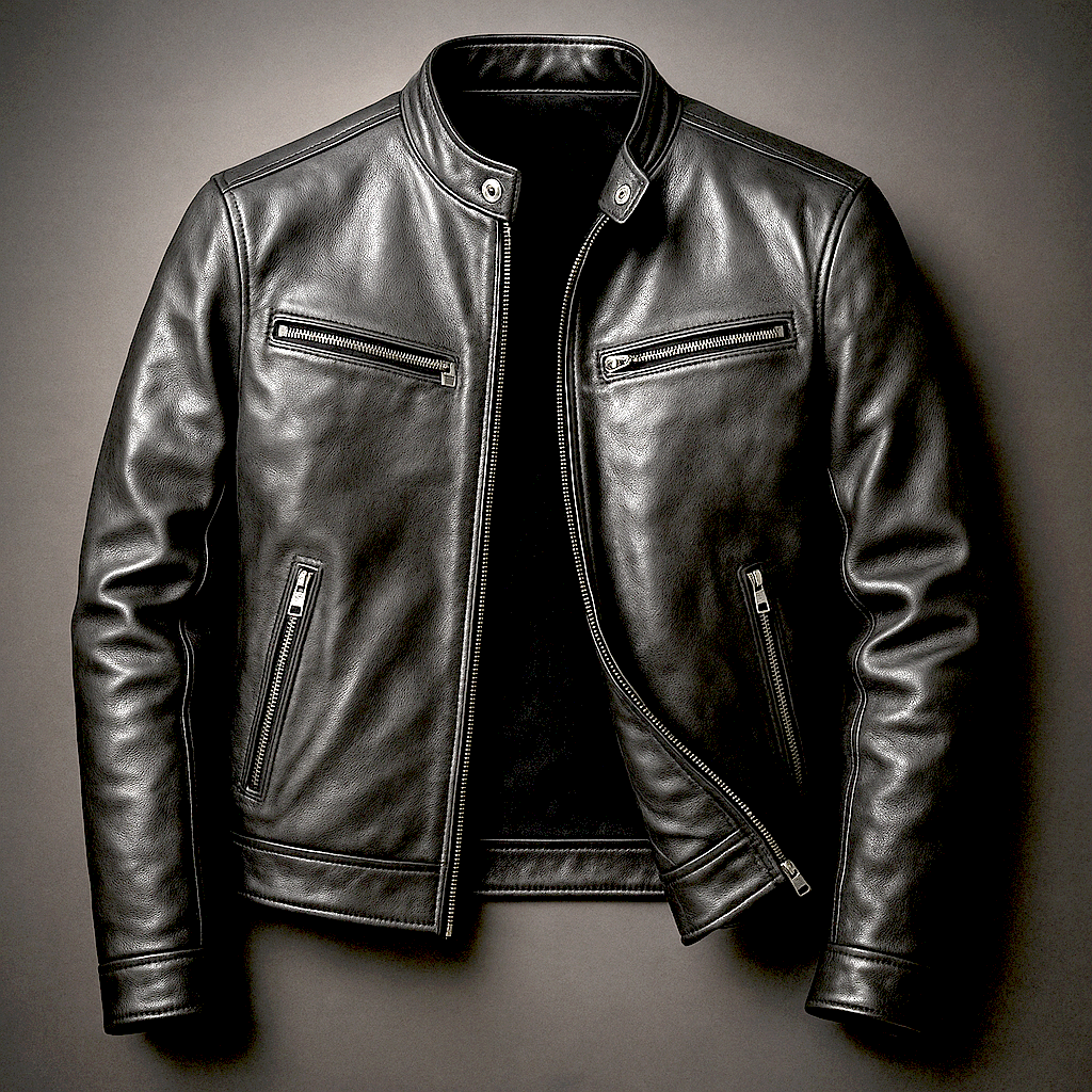 Hoffmann | Klassische Lederjacke im Vintage-Stil