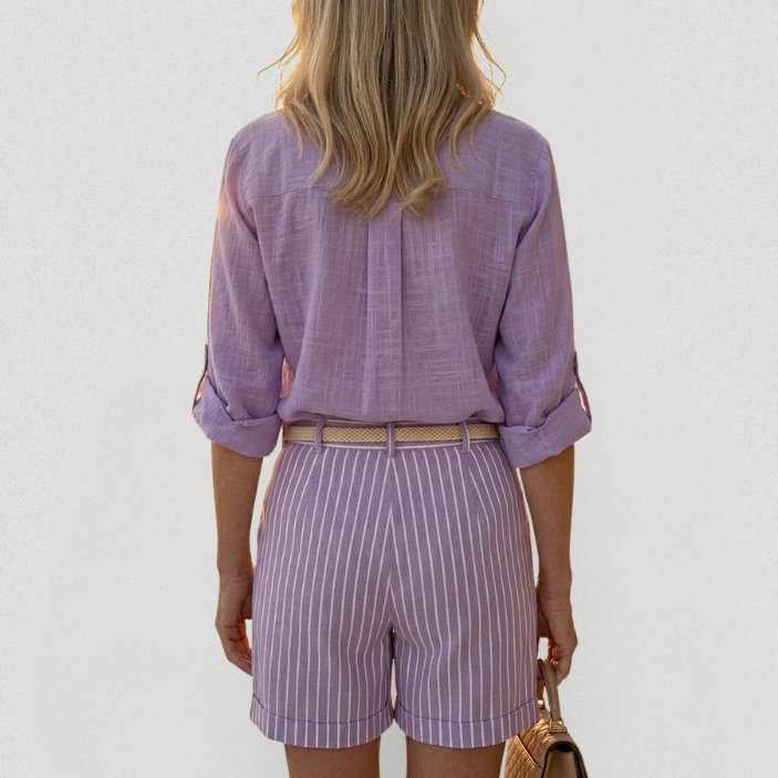 Luviaren™ | Elegantes Sommer-Set Bluse mit Shorts