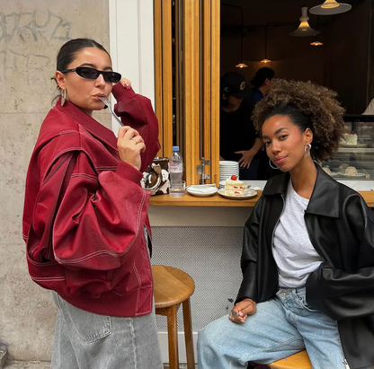 Aurelia | Oversize-Jacke aus veganem Leder