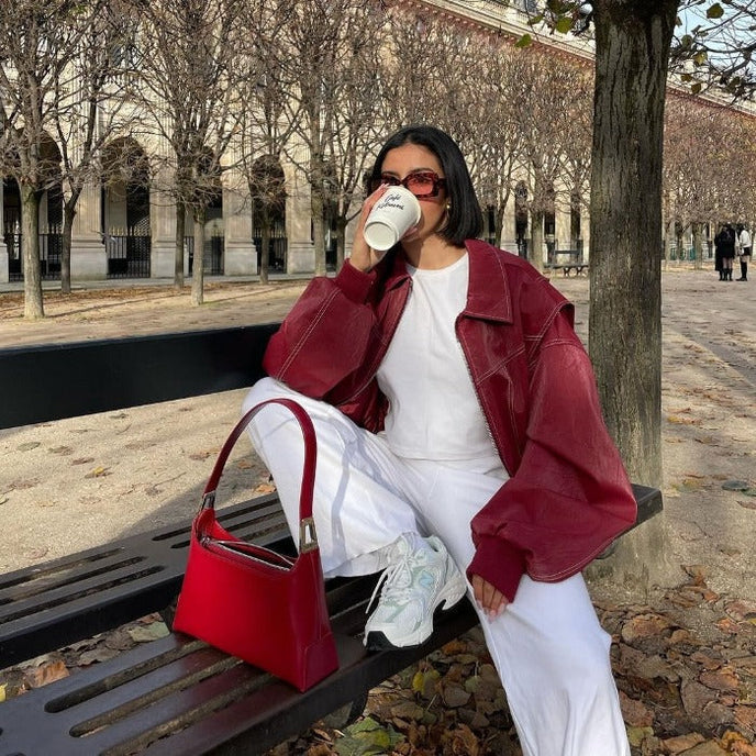 Aurelia | Oversize-Jacke aus veganem Leder