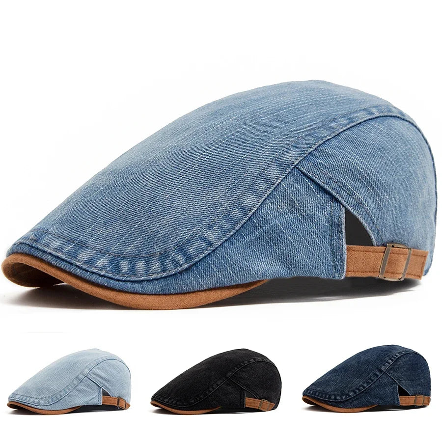 Felix | Klassische Denim Flat Cap