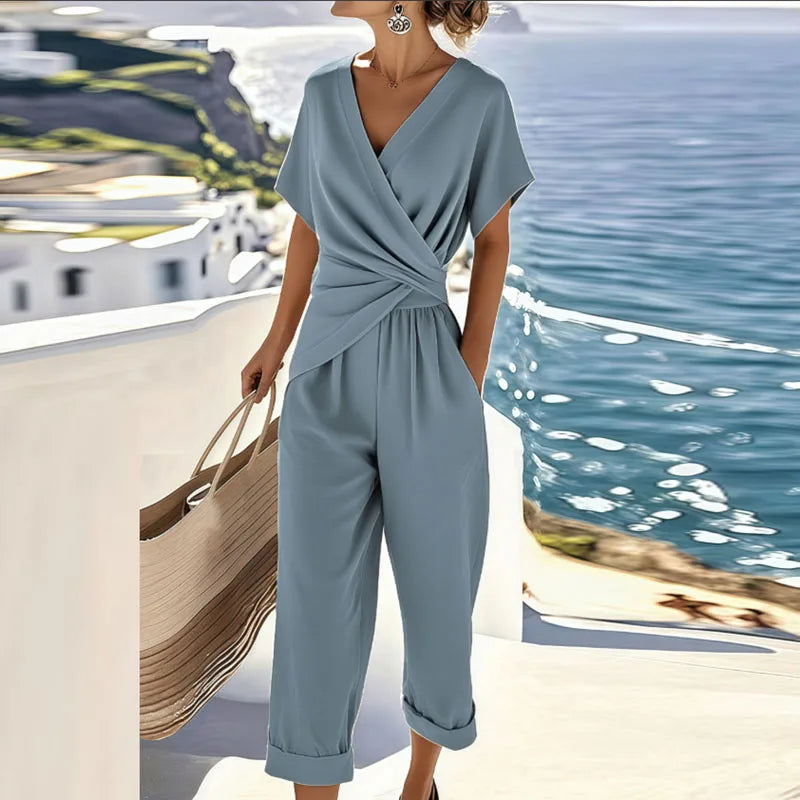Valerius™ | Zweiteiler mit Wickel-Top und Hose