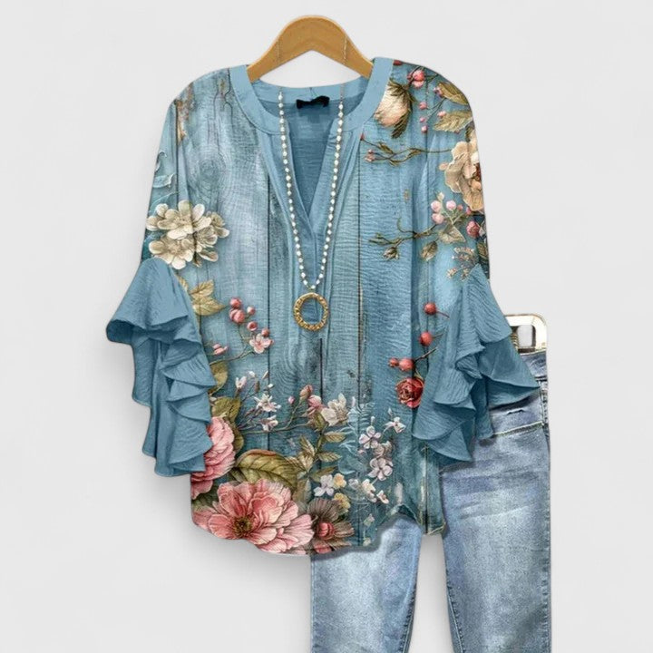 Hannah | Elegante Oben mit floralem Design und Komfort