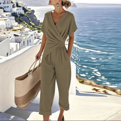 Valerius™ | Zweiteiler mit Wickel-Top und Hose