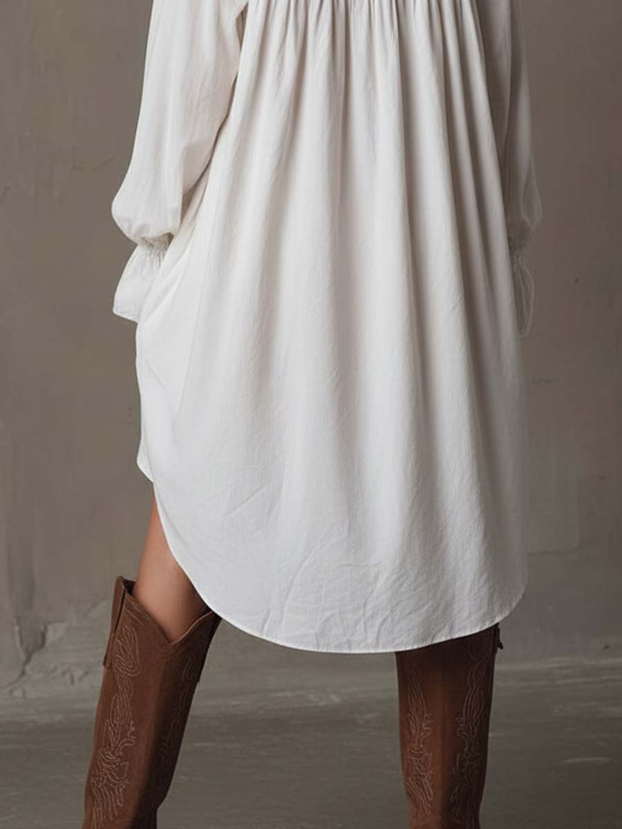 Clara | Elegantes Spitzen-Minikleid mit asymmetrischem Saum
