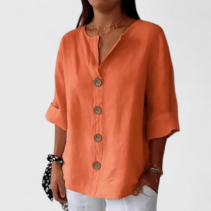Luviaren™ | Klassische V-Ausschnitt Bluse