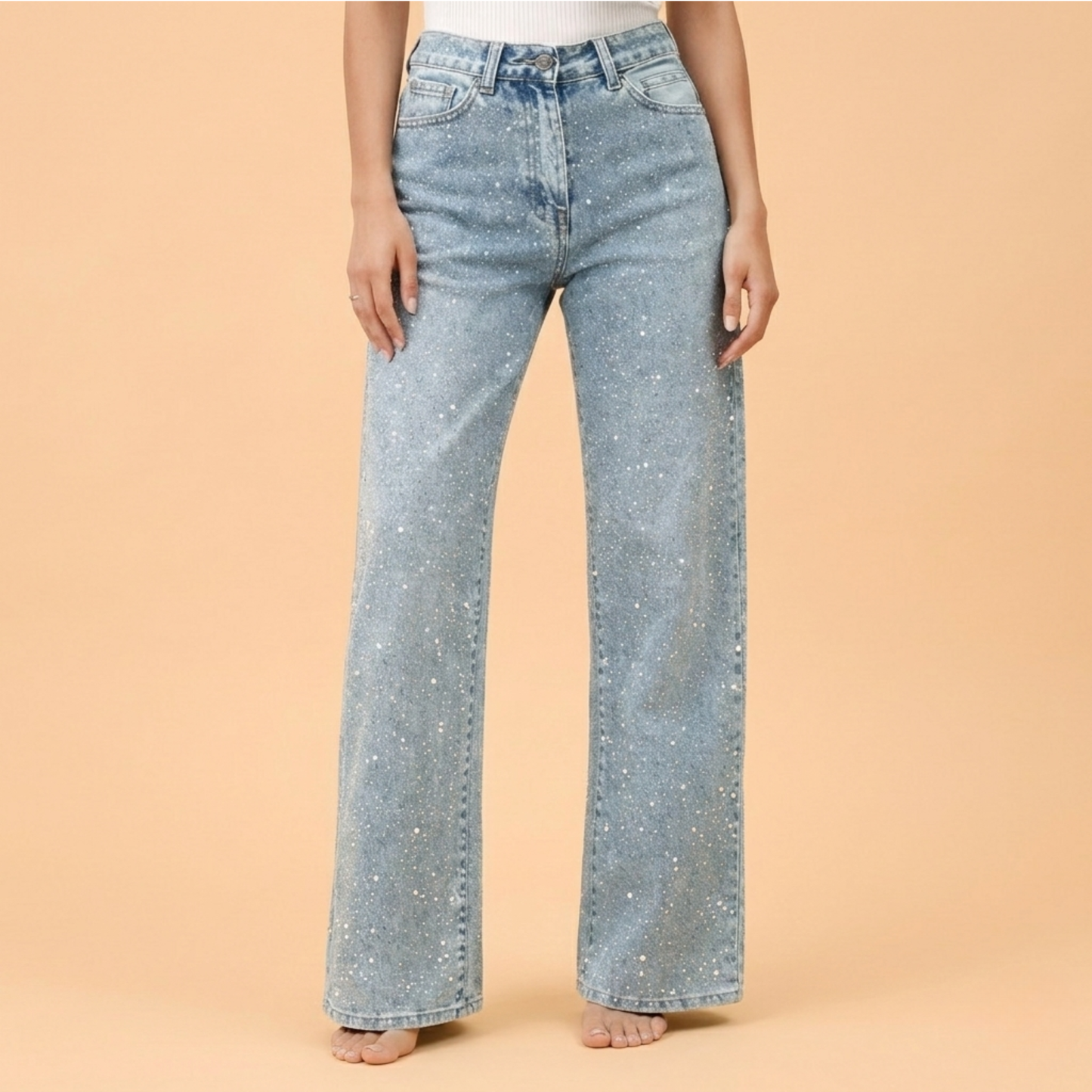 Daniela | Elegante und bequeme Glitzerjeans