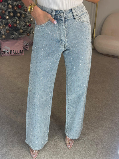 Daniela | Elegante und bequeme Glitzerjeans