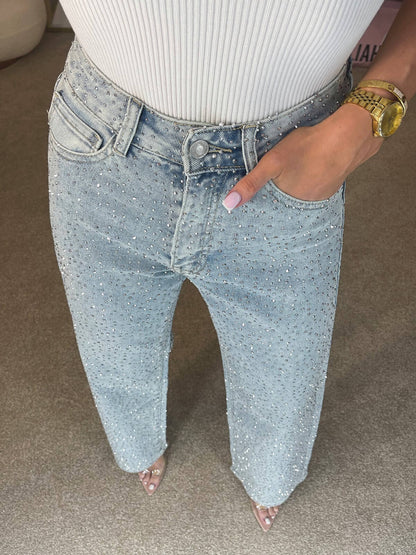 Daniela | Elegante und bequeme Glitzerjeans