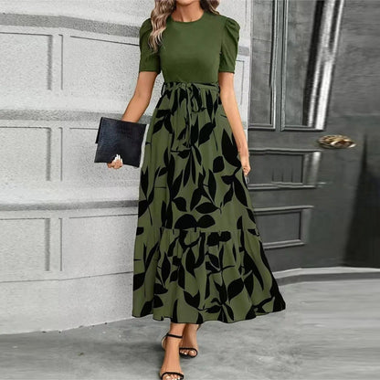 Ivy | Elegantes Maxi-Kleid mit botanischem Print