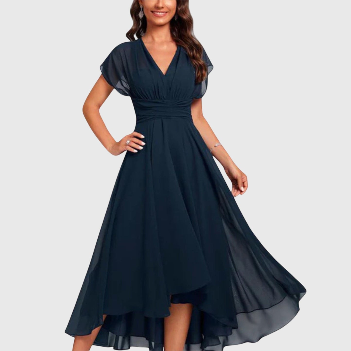 Hanna | Elegantes Wickel-Midikleid für feminine Silhouetten