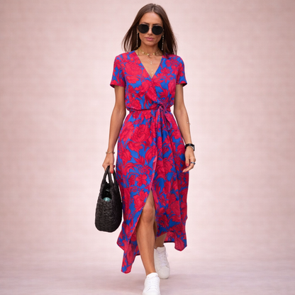 Lea | Luftiges und Stilvolles Sommer-Wickelkleid