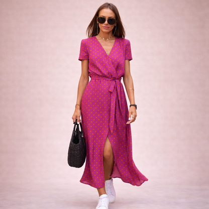 Lea | Luftiges und Stilvolles Sommer-Wickelkleid