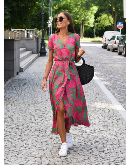 Lea | Luftiges und Stilvolles Sommer-Wickelkleid