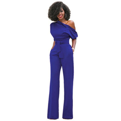 Isabella | Eleganter Off-Shoulder Jumpsuit mit weitem Bein für Damen