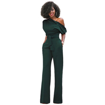 Isabella | Eleganter Off-Shoulder Jumpsuit mit weitem Bein für Damen