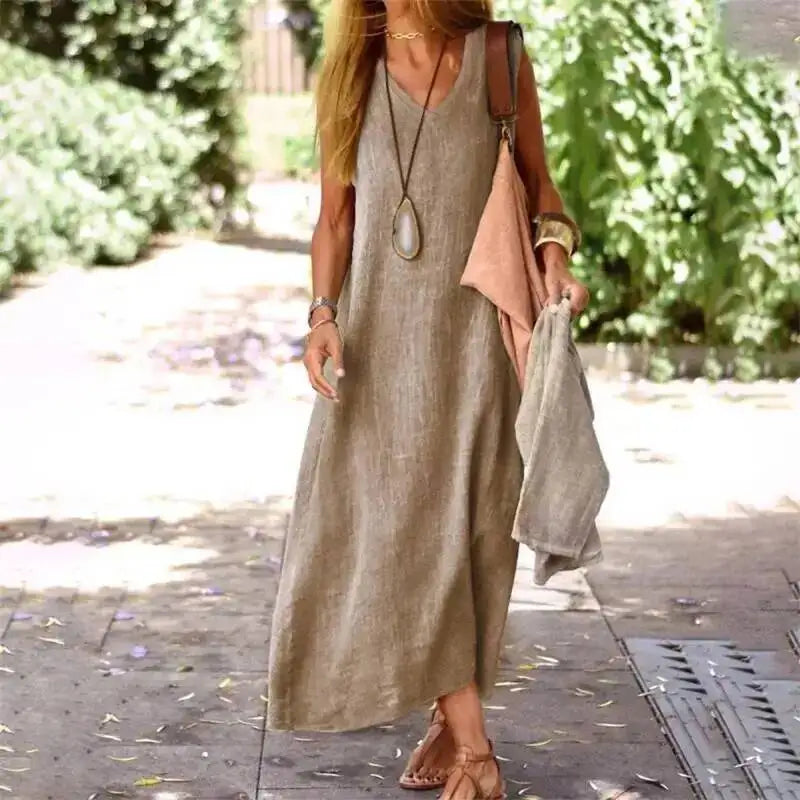 Amelie | Leichtes und Elegantes Damen Maxi-Kleid