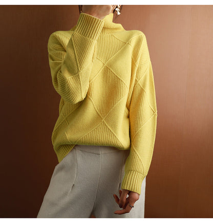 Clara | Eleganter und weicher Kaschmir-Rollkragenpullover