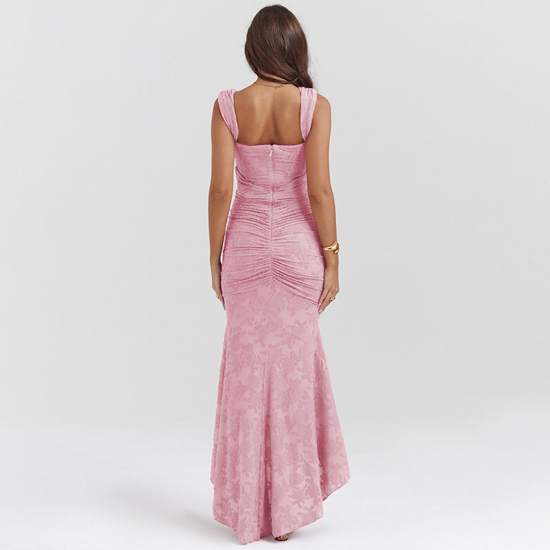 Luma | Eleganz mit Blumendesign Maxikleid