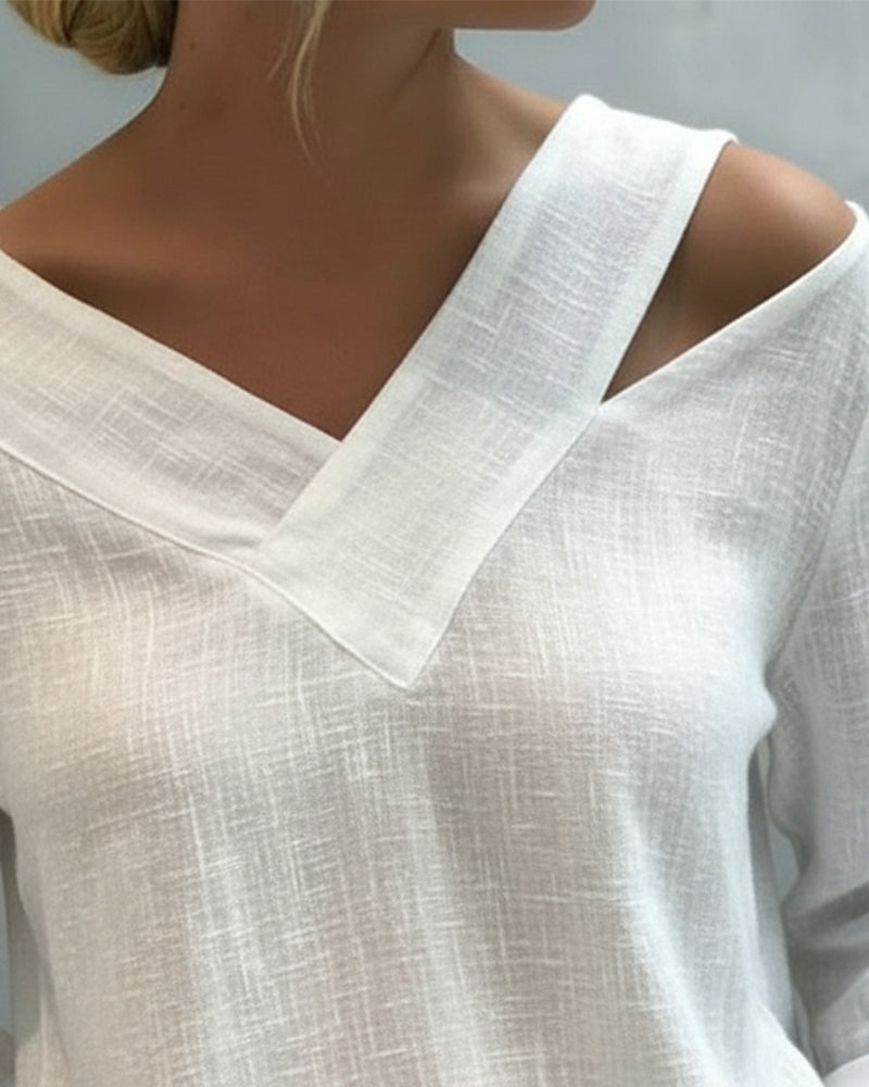 Elena | Modernes Oberteil mit asymmetrischem Ausschnitt