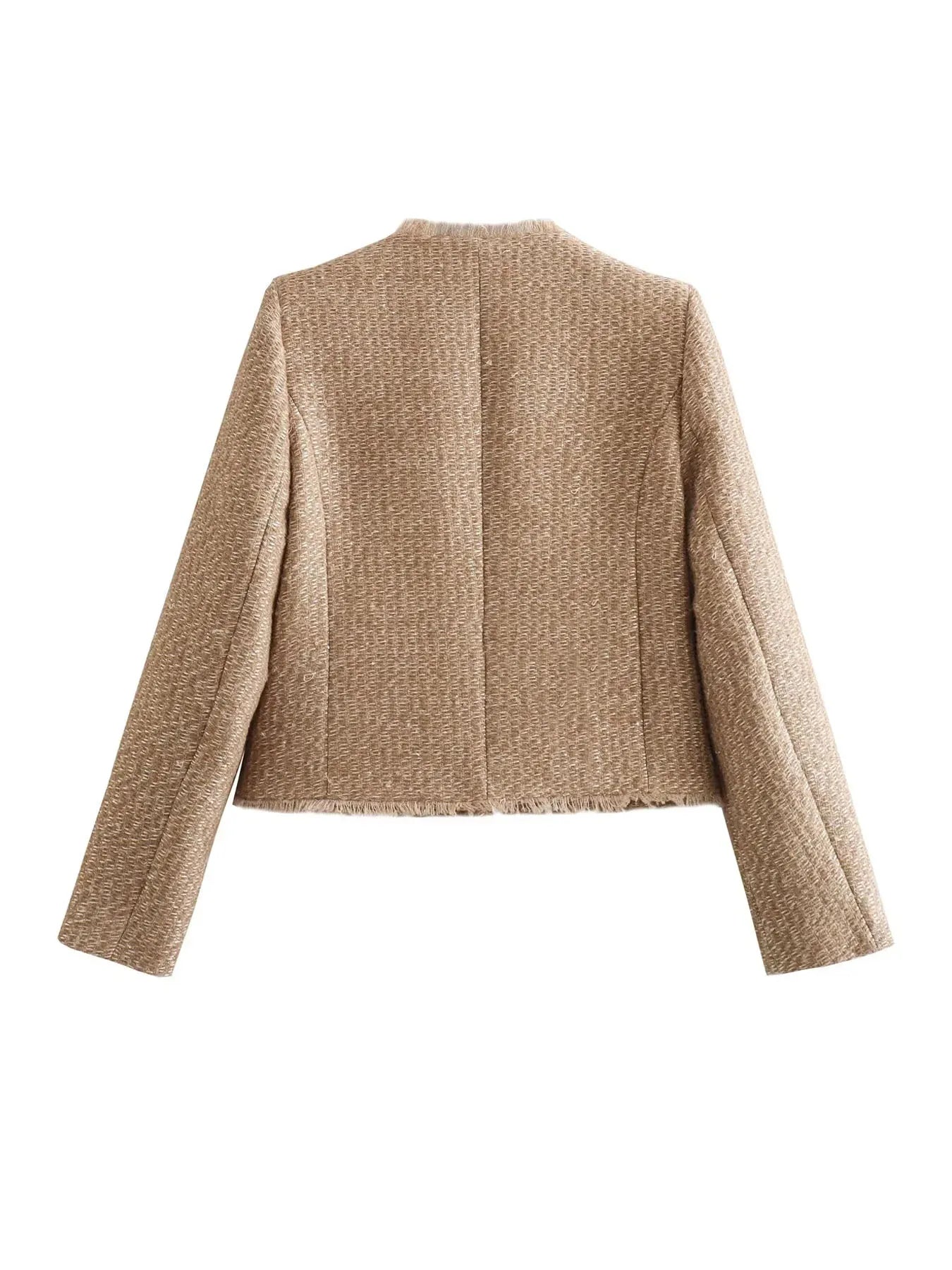 Clara | Elegante Damen-Tweedjacke mit figurbetonter Silhouette