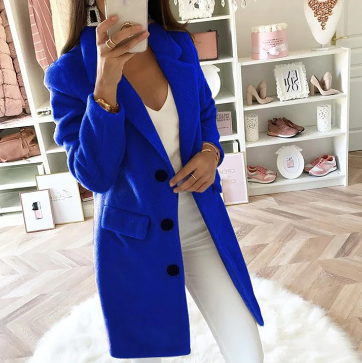Herman | Moderner, langer Damenblazer