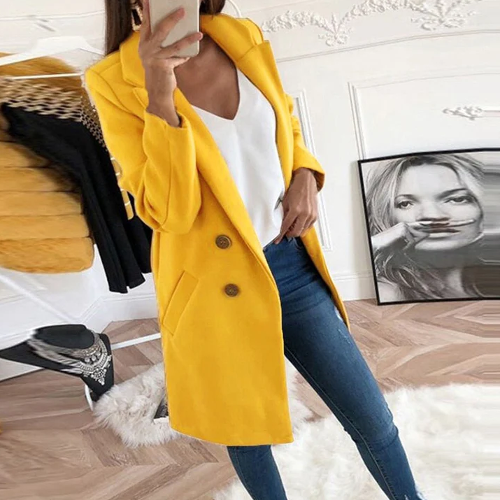 Herman | Moderner, langer Damenblazer