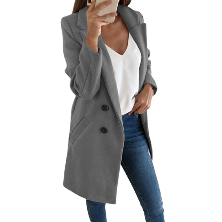 Herman | Moderner, langer Damenblazer