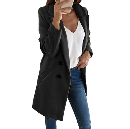 Herman | Moderner, langer Damenblazer