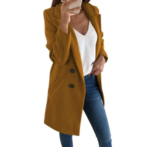 Herman | Moderner, langer Damenblazer