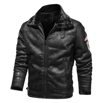 Liam | Stilvolle und bequeme Lederbomberjacke