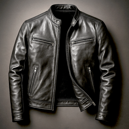 Dominik | Vintage Herren Lederjacke im Zeitlosen Stil
