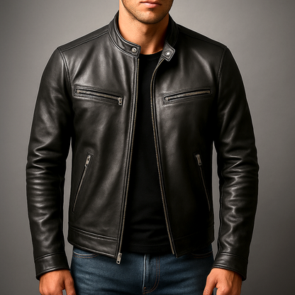 Dominik | Vintage Herren Lederjacke im Zeitlosen Stil