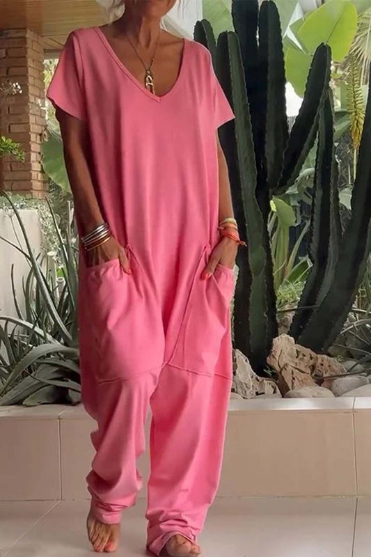 Lina | Eleganter und komfortabler Damen-Overall mit weitem Bein
