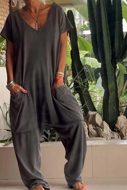 Lina | Eleganter und komfortabler Damen-Overall mit weitem Bein