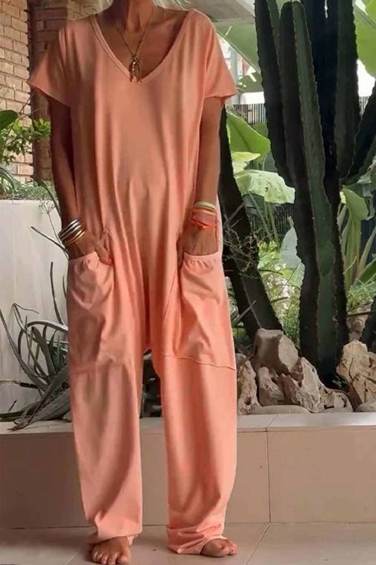 Lina | Eleganter und komfortabler Damen-Overall mit weitem Bein