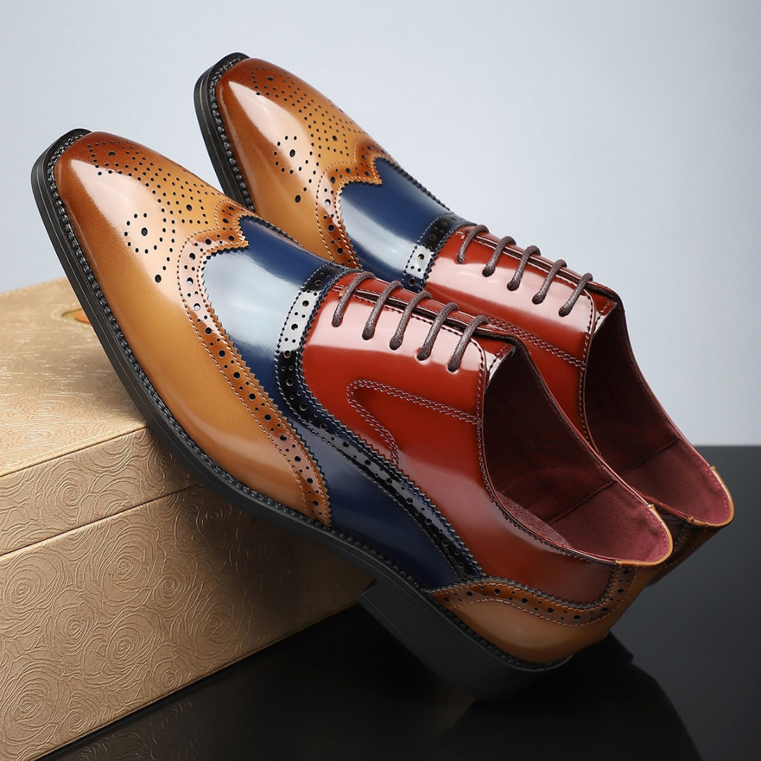Kevin | Elegante Wingtip Herren Schuhe