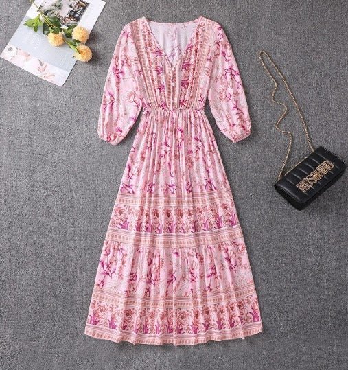 Veldora™ | Boho Strandkleid mit Paisleymuster