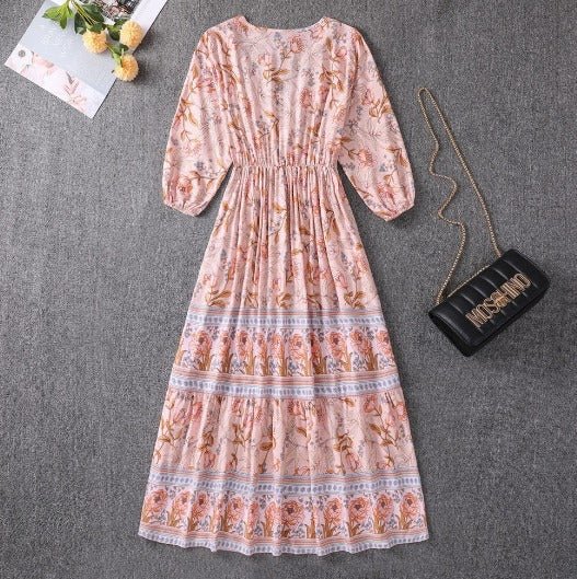 Veldora™ | Boho Strandkleid mit Paisleymuster