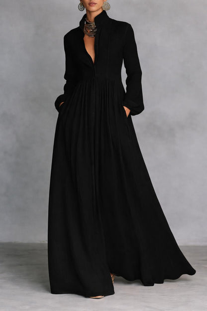 Aurelis™ | Serena Maxikleid mit Knopfleiste
