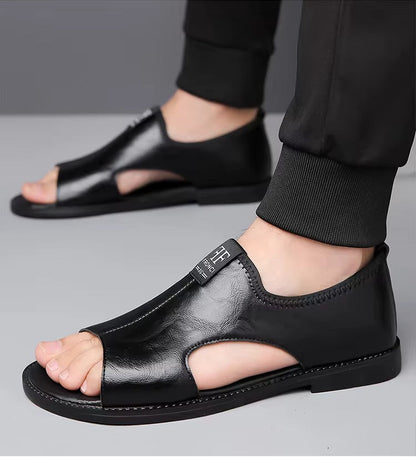 Harry | Komfortable und rutschfeste Leder-Sandalen