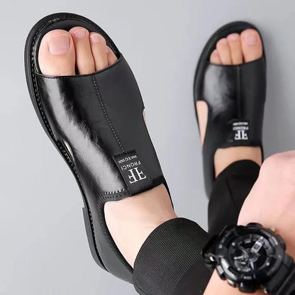 Harry | Komfortable und rutschfeste Leder-Sandalen