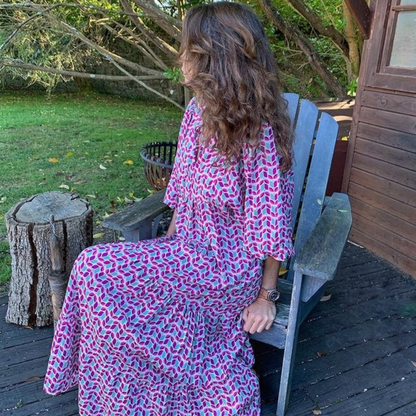 Birgit | Modisches Maxi-Kleid im Vintage-Stil