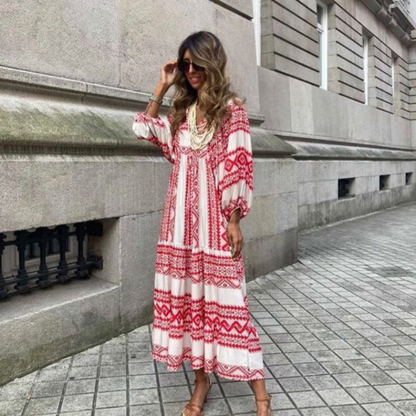 Birgit | Modisches Maxi-Kleid im Vintage-Stil