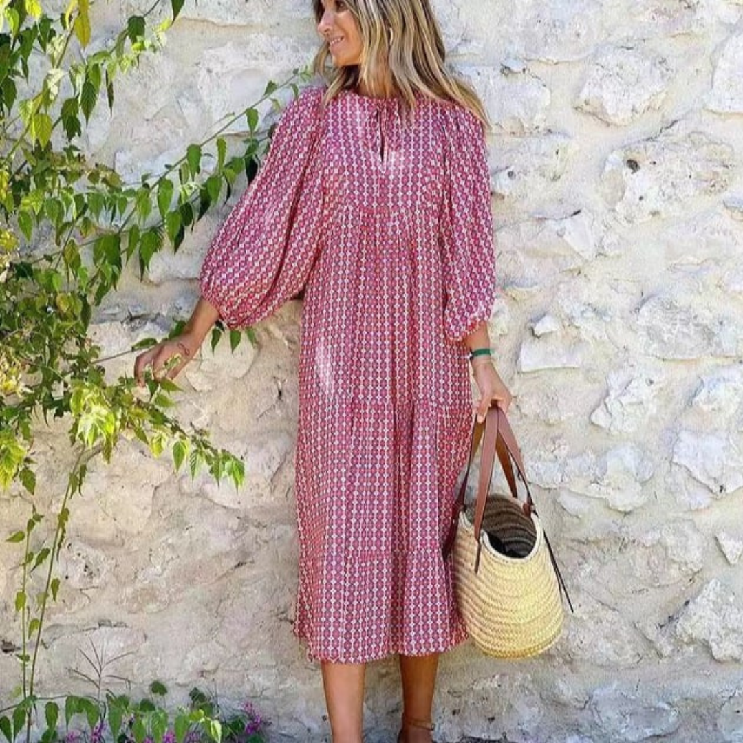 Birgit | Modisches Maxi-Kleid im Vintage-Stil