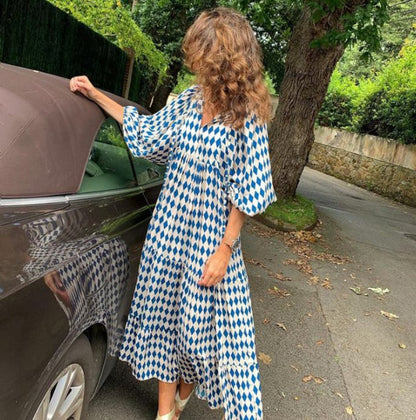 Birgit | Modisches Maxi-Kleid im Vintage-Stil