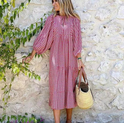 Birgit | Modisches Maxi-Kleid im Vintage-Stil