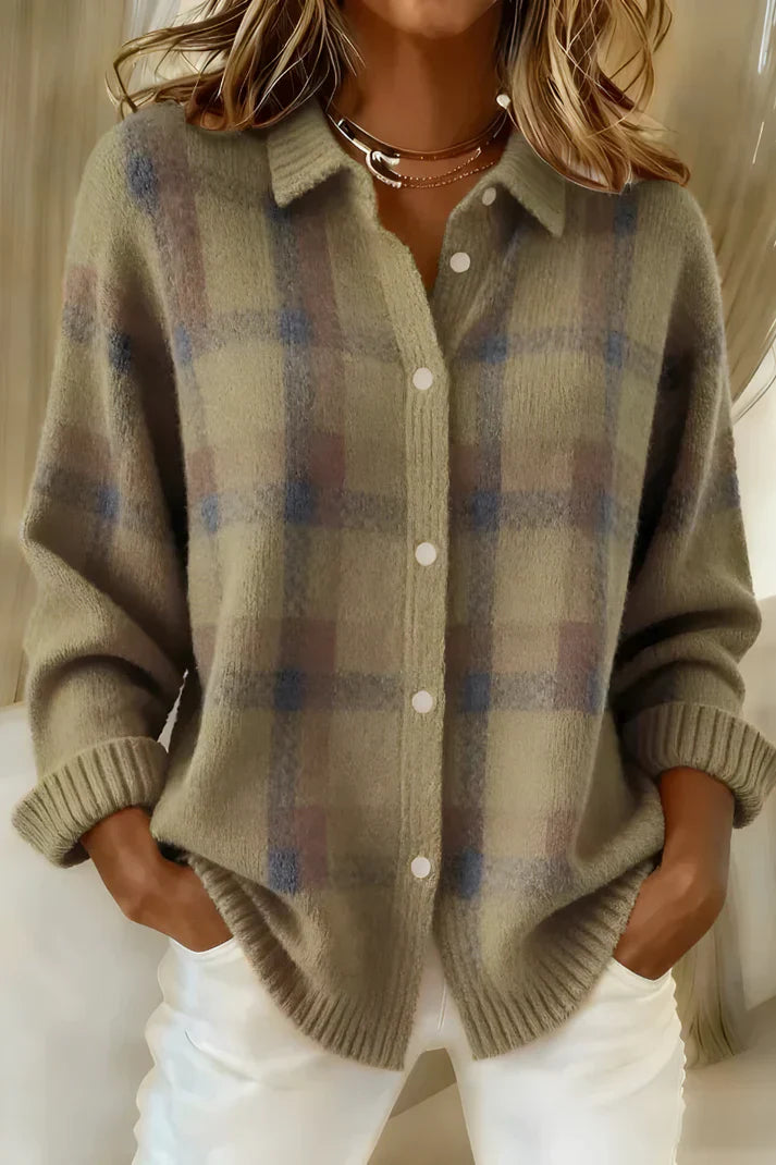Luvia | Stilvoller und bequemer langer Strickjacke