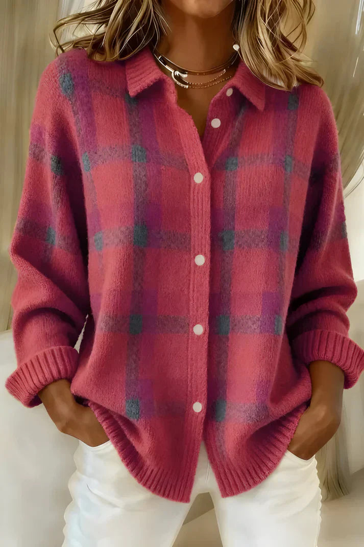 Luvia | Stilvoller und bequemer langer Strickjacke